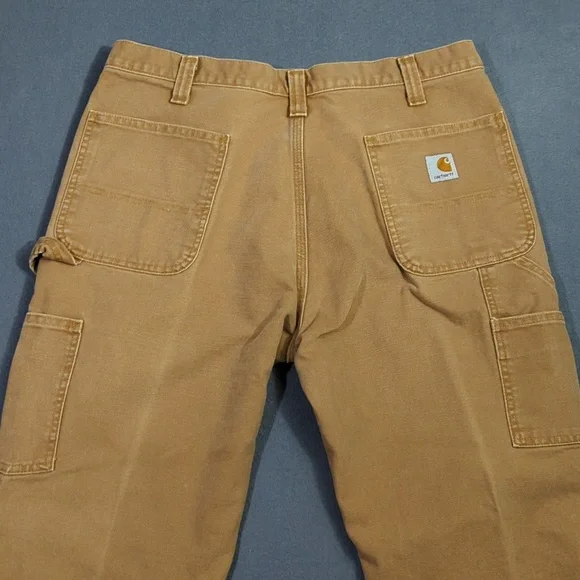 Carhartt Pants Men's 35x30 Brown Double Knee Relaxed Fit Duck Canvas 10098-211 - Picture 3 of 12